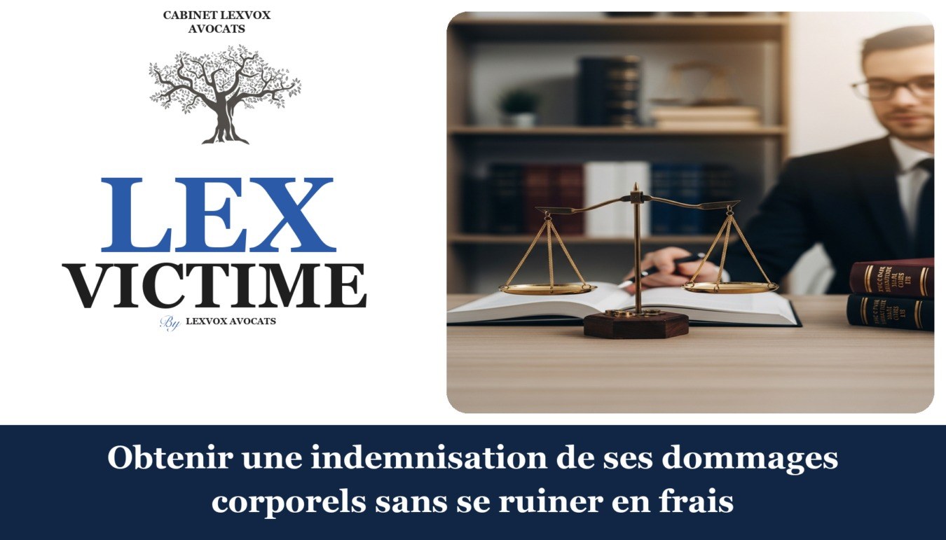 Obtenir une indemnisation de ses dommages corporels sans se ruiner en frais — cabinet LEXVOX Avocats, Aix-en-Provence
