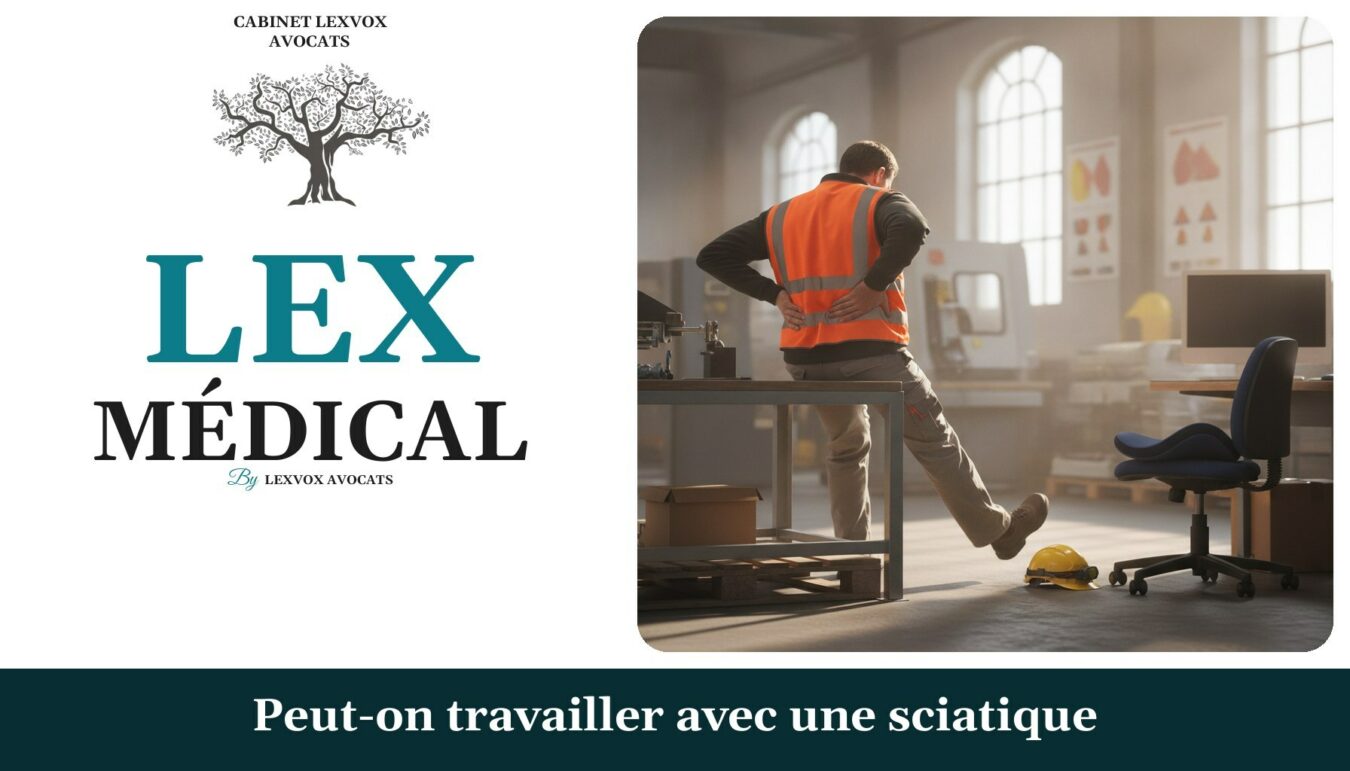 Peut-on travailler avec une sciatique — cabinet LEXVOX Avocats, Salon-de-Provence