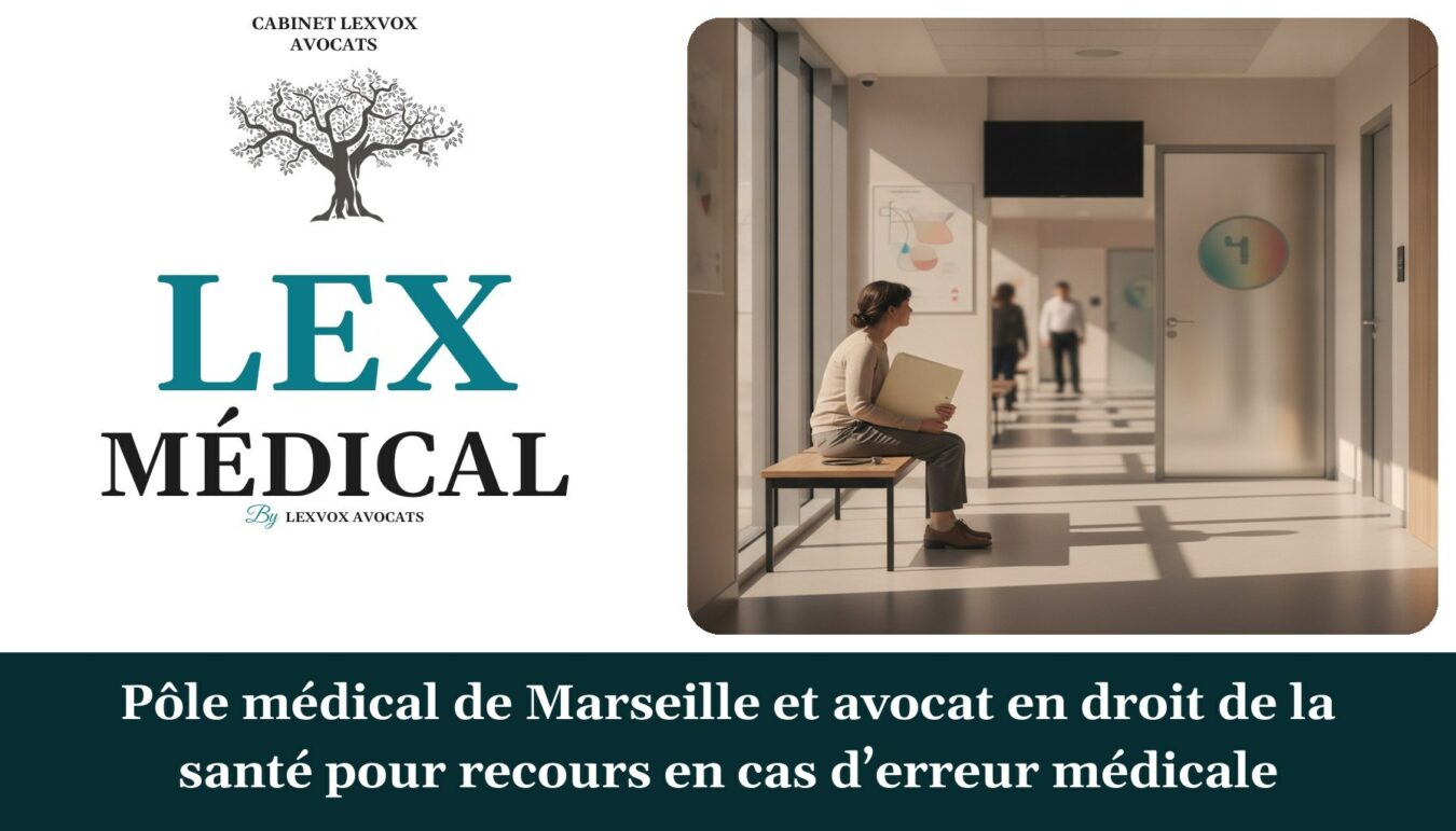 Pôle médical de Marseille et avocat en droit de la santé pour recours en cas d’erreur médicale — cabinet LEXVOX Avocats, Arles