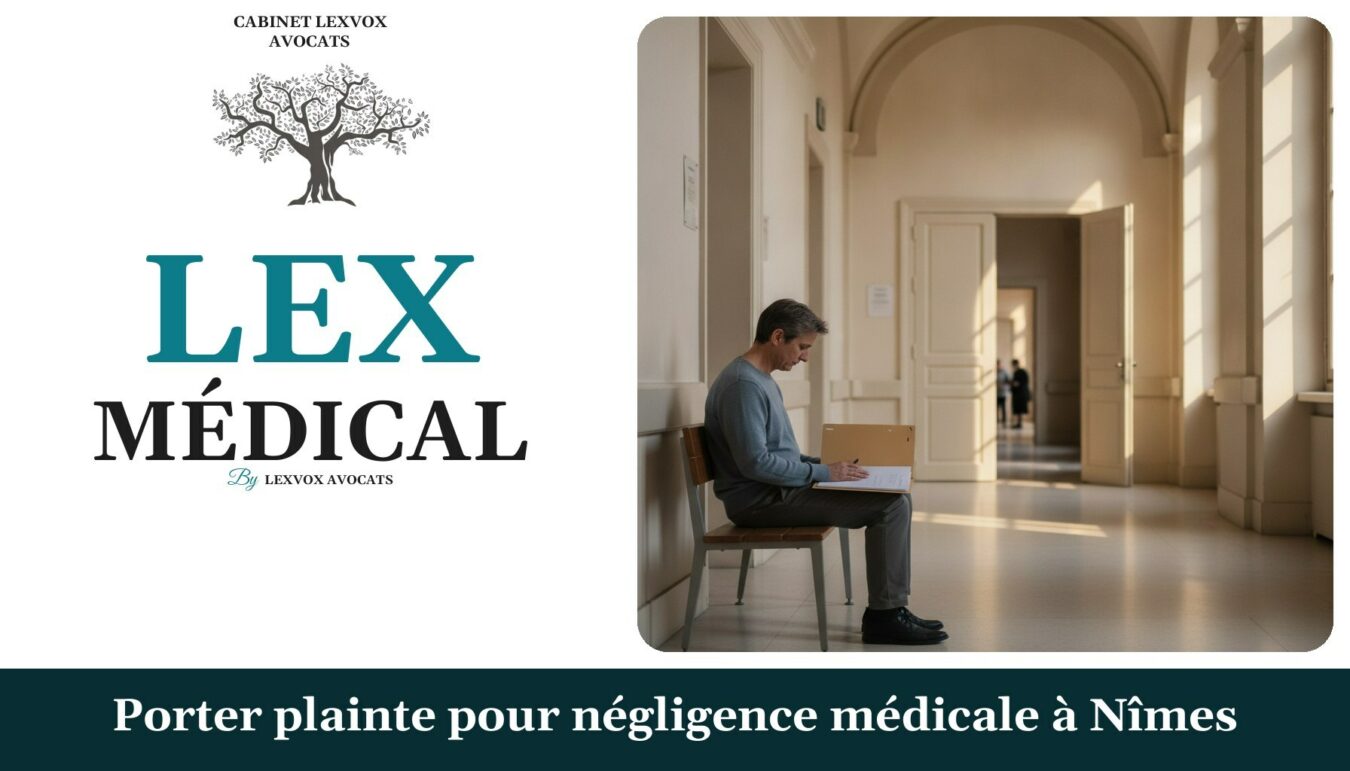 Porter plainte pour négligence médicale à Nîmes — cabinet LEXVOX Avocats, Nîmes