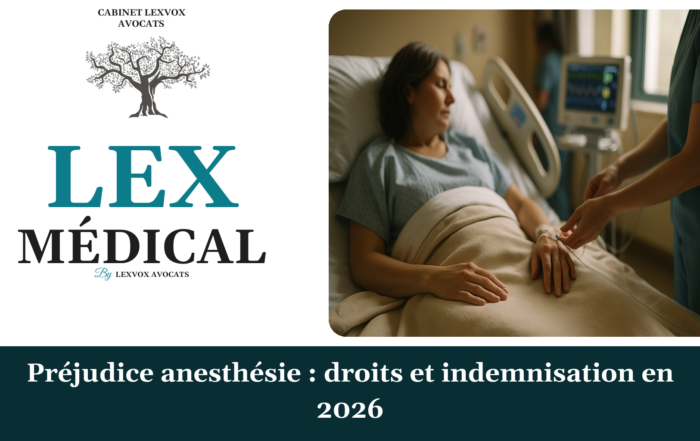 Préjudice anesthésie : droits et indemnisation en 2026