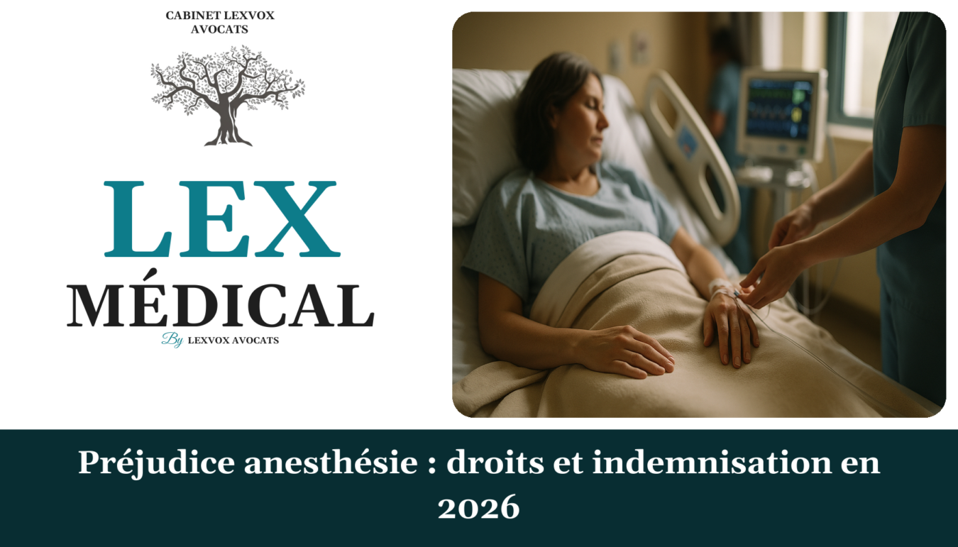 Préjudice anesthésie : droits et indemnisation en 2026