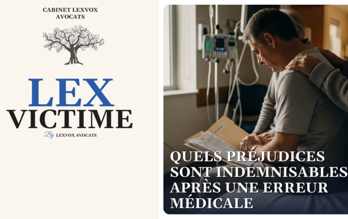 Quels préjudices sont indemnisables après une erreur médicale