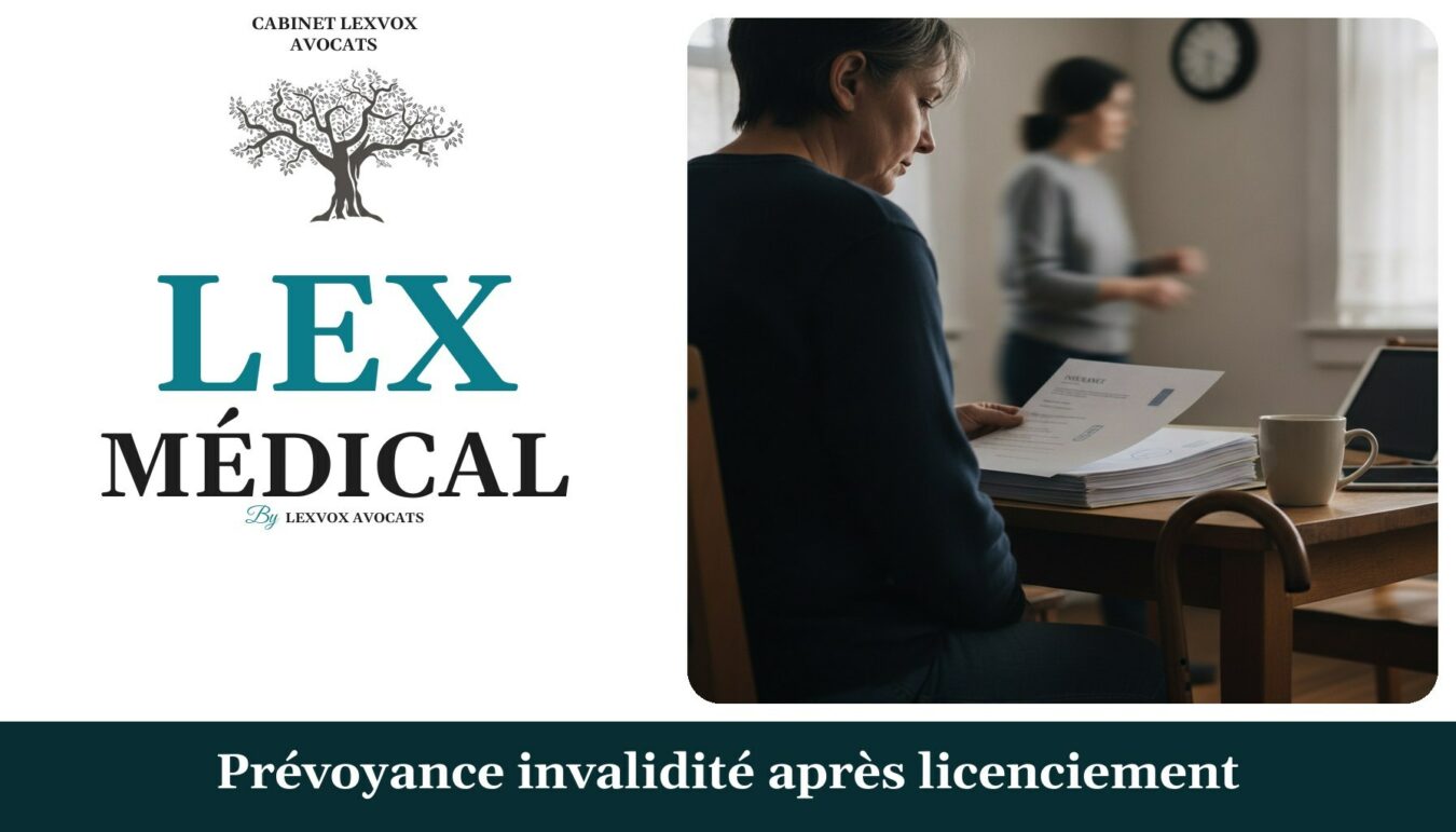 Prévoyance invalidité après licenciement — cabinet LEXVOX Avocats, Marignane