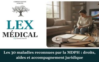 Les 30 maladies reconnues par la MDPH : droits, aides et accompagnement juridique — cabinet LEXVOX Avocats, Salon-de-Provence