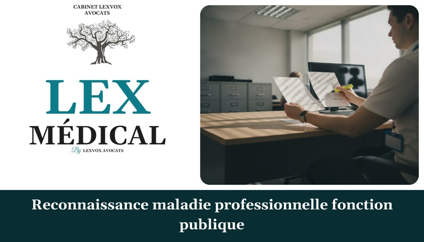 Reconnaissance maladie professionnelle fonction publique — cabinet LEXVOX Avocats, Aix-en-Provence
