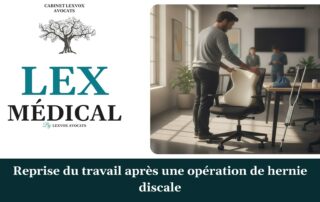 Reprise du travail après une opération de hernie discale — cabinet LEXVOX Avocats, Aix-en-Provence