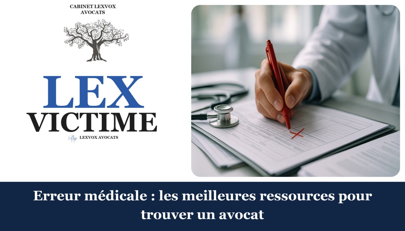Erreur médicale : les meilleures ressources pour trouver un avocat — cabinet LEXVOX Avocats, Aix-en-Provence