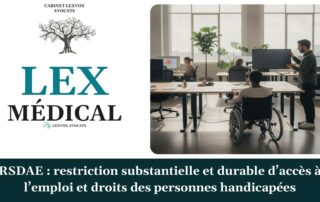 RSDAE : restriction substantielle et durable d’accès à l’emploi et droits des personnes handicapées — cabinet LEXVOX Avocats, Marignane