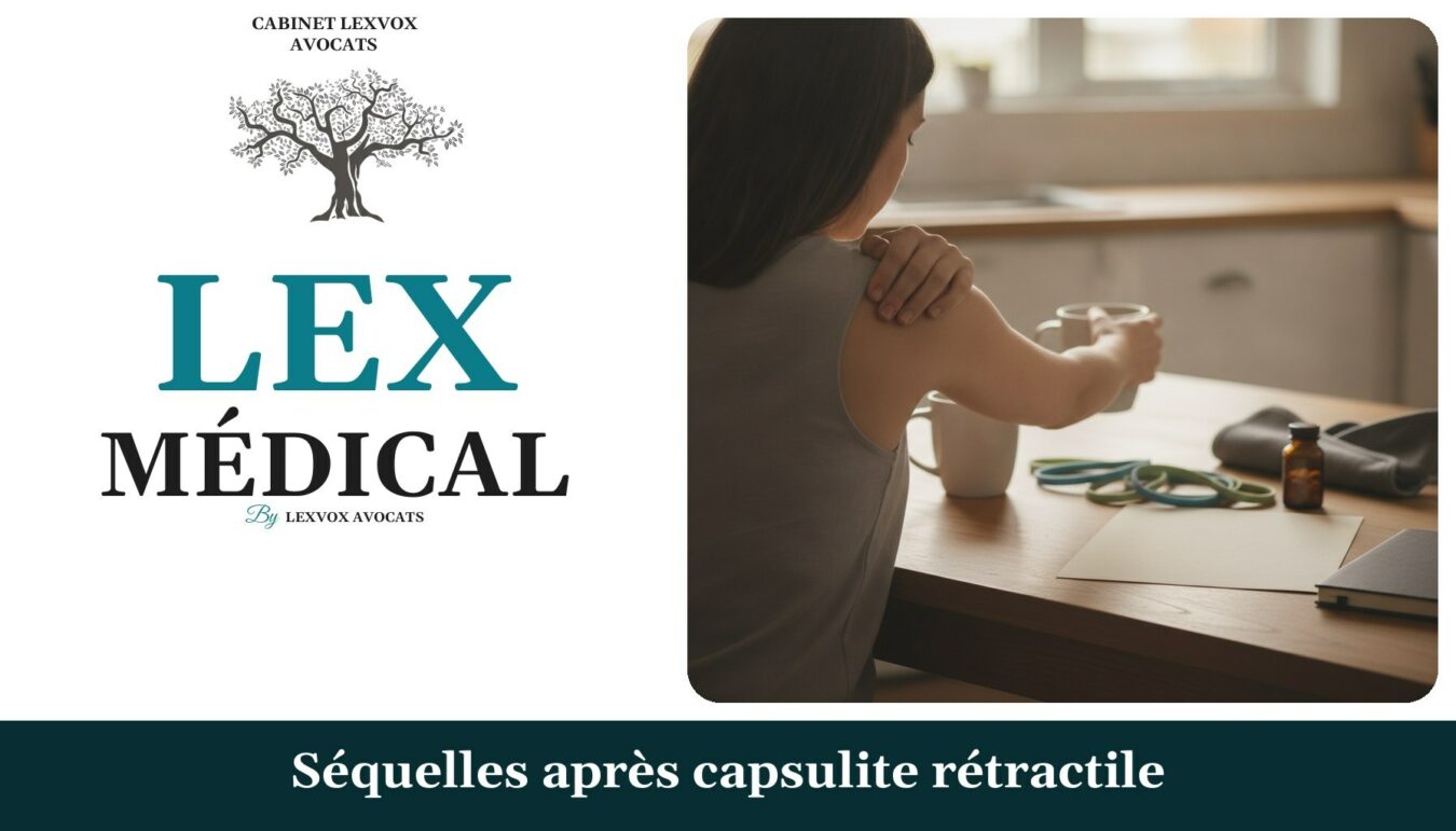 Séquelles après capsulite rétractile — cabinet LEXVOX Avocats, Nîmes