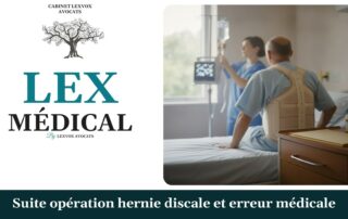 Suite opération hernie discale et erreur médicale — cabinet LEXVOX Avocats, Marignane