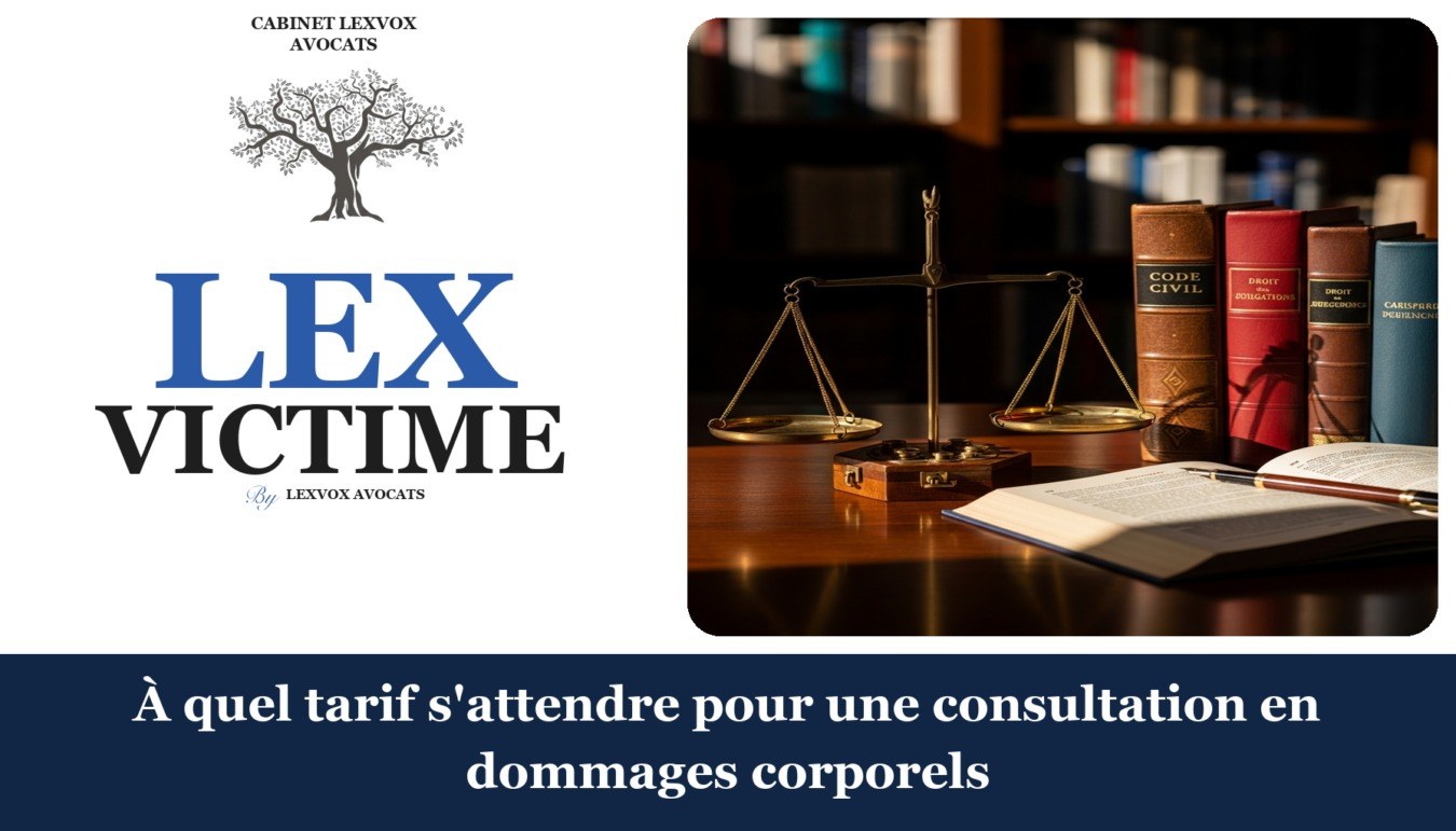 À quel tarif s’attendre pour une consultation en dommages corporels — cabinet LEXVOX Avocats, Aix-en-Provence