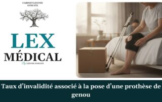 Taux d’invalidité associé à la pose d’une prothèse de genou — cabinet LEXVOX Avocats, Salon-de-Provence