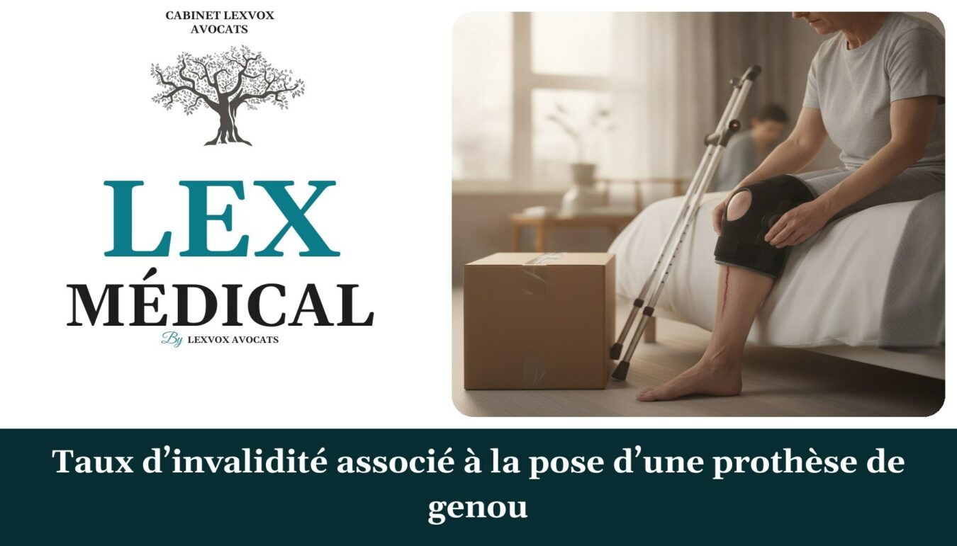 Taux d’invalidité associé à la pose d’une prothèse de genou — cabinet LEXVOX Avocats, Salon-de-Provence