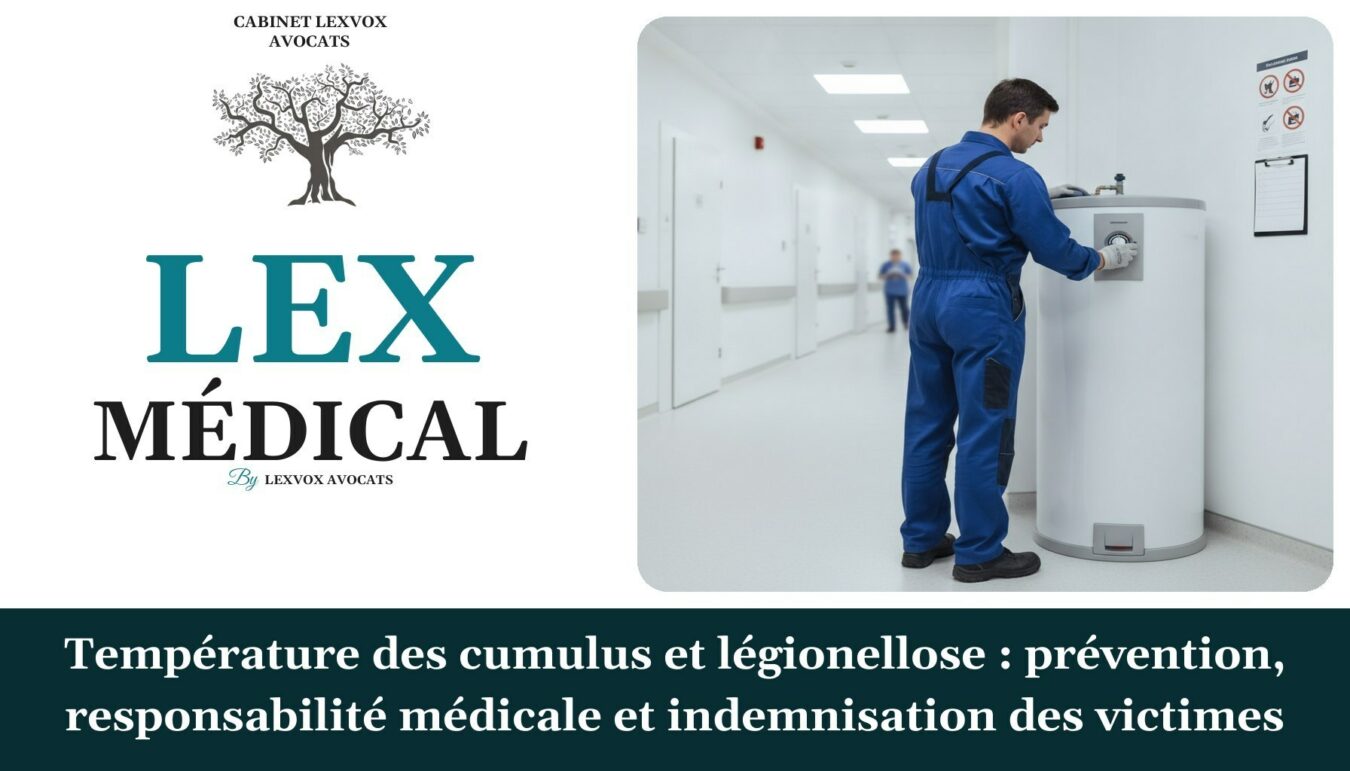 Température des cumulus et légionellose : prévention, responsabilité médicale et indemnisation des victimes — cabinet LEXVOX Avocats, Arles