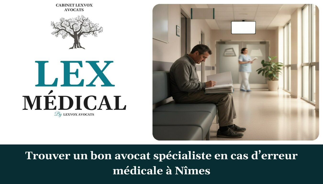 Trouver un bon avocat spécialiste en cas d’erreur médicale à Nîmes — cabinet LEXVOX Avocats, Nîmes