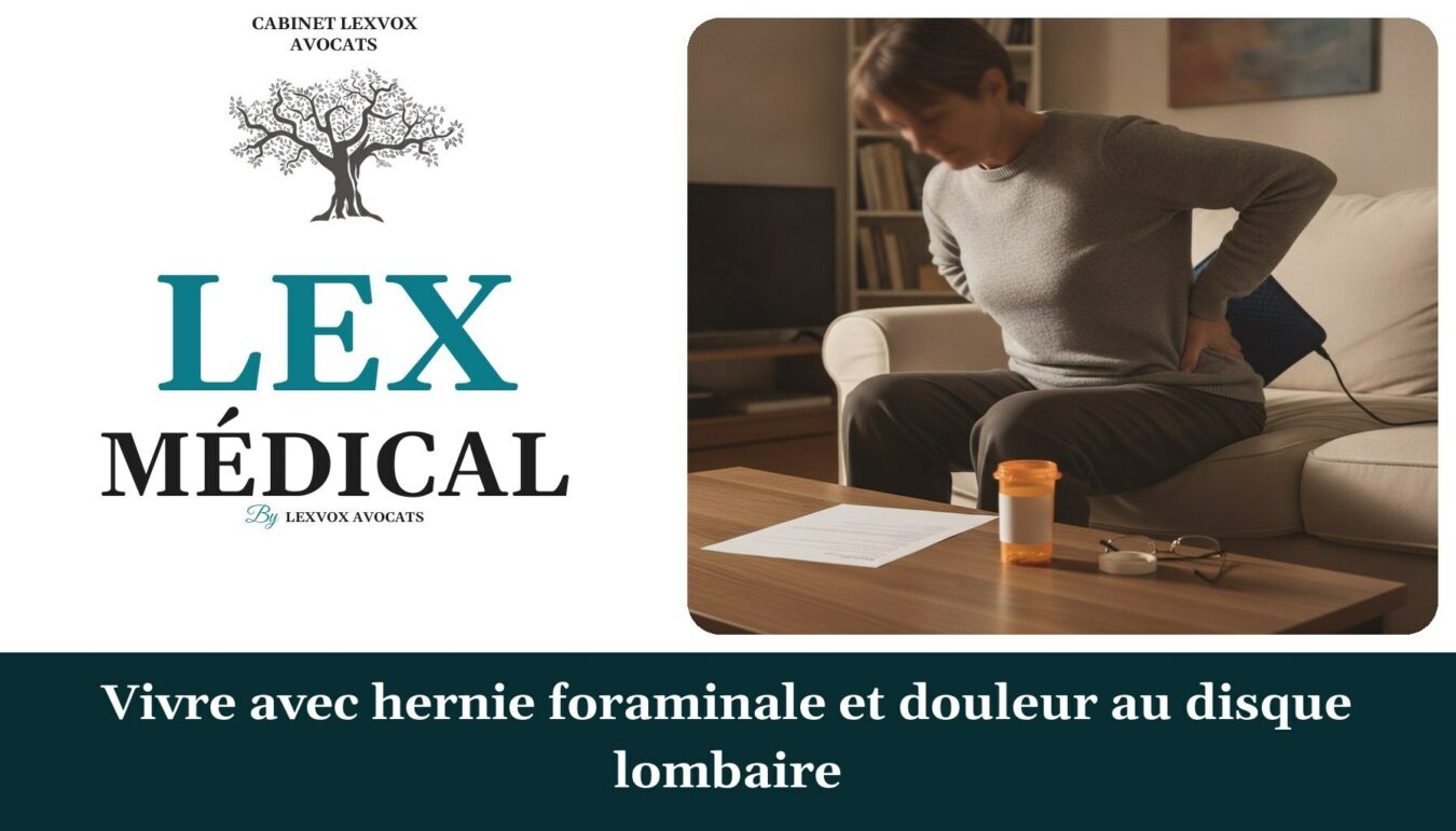 Vivre avec hernie foraminale et douleur au disque lombaire — cabinet LEXVOX Avocats, Aix-en-Provence