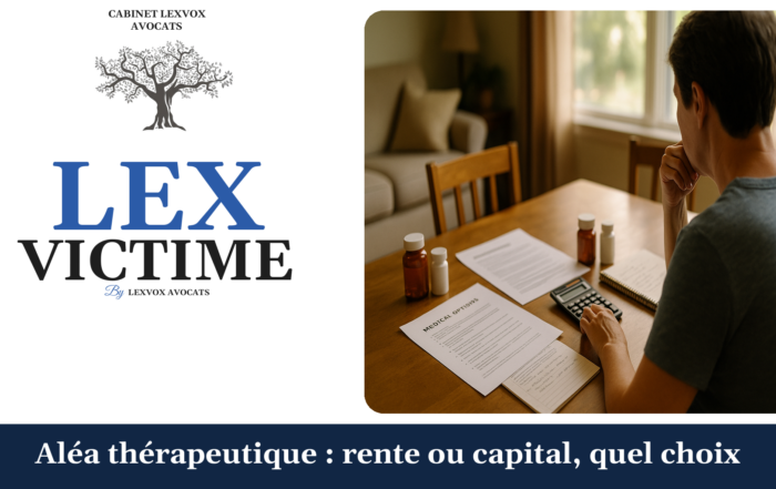 Aléa thérapeutique : rente ou capital, quel choix