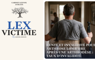Rente et invalidité pour arthrose lombaire après une arthrodèse : taux d'invalidité